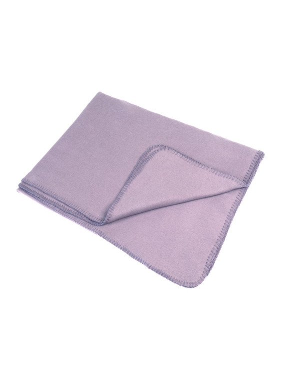 plaid polaire coton bio couleur lila