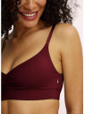 bralette en tencel couleur bordeaux