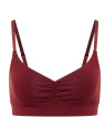 bralette en tencel couleur bordeaux