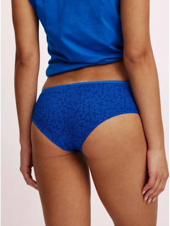 panty femme imprimé bleu