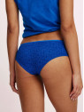 panty femme imprimé bleu