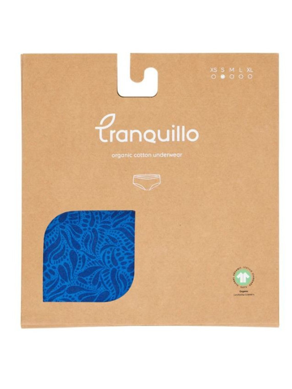 panty femme imprimé bleu