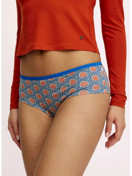 panty imprimé mosaique bleu