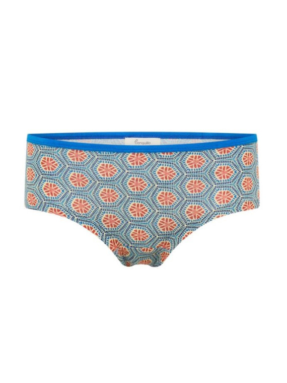 panty imprimé mosaique bleu