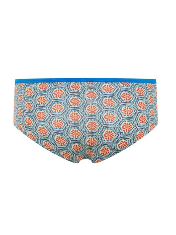 panty imprimé mosaique bleu