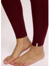 leggings femme longs couleur brique foncé