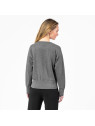 pull ample femme gris