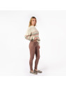 Leggings Molletonnés Femme en Coton Bio Livingcrafts. Divers Coloris