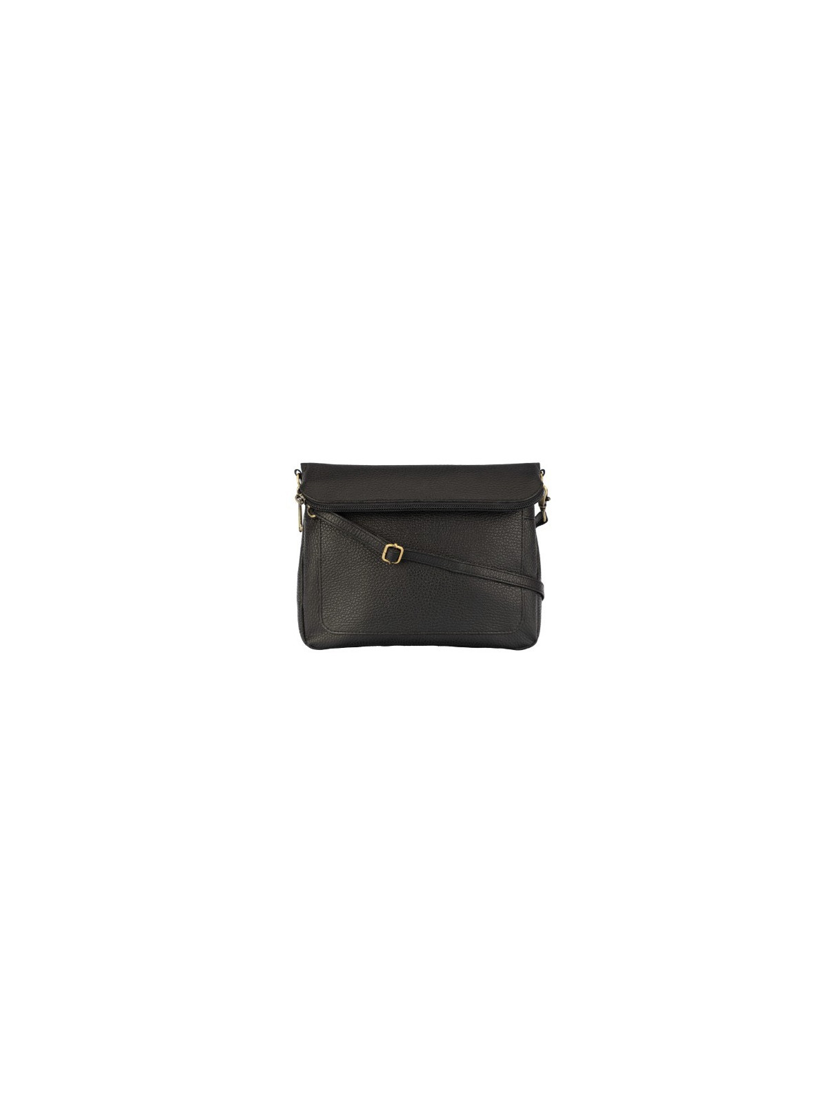 sac rectangulaire en cuir noir