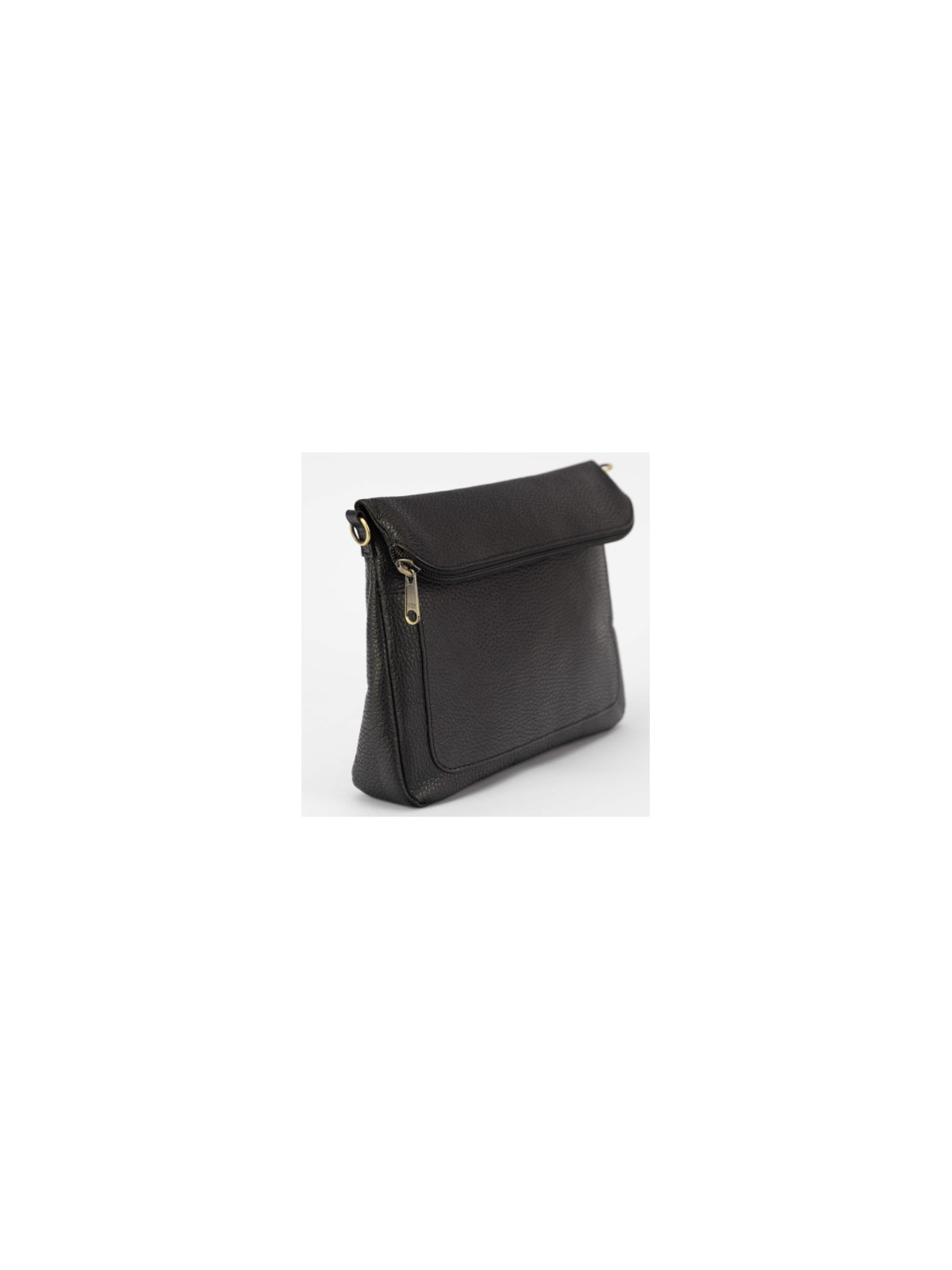 sac rectangulaire en cuir noir