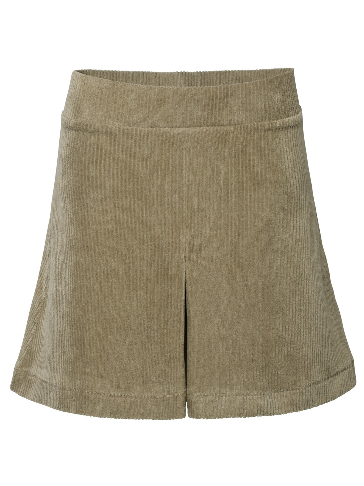 jupe courte en velours grosses côtes couleur camel