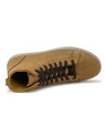 chaussures montantes à lacets en nubuck couleur ocre