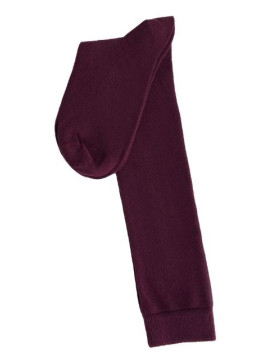 chaussettes hauteur genoux couleur aubergine