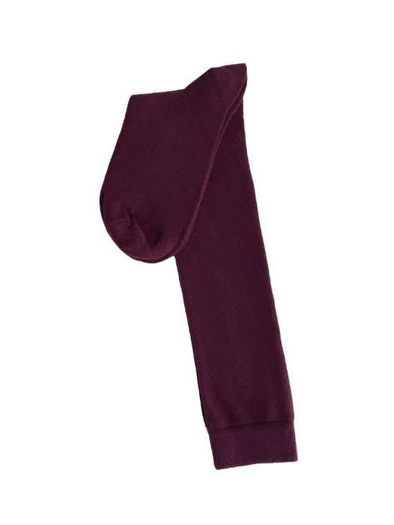 chaussettes hauteur genoux couleur aubergine