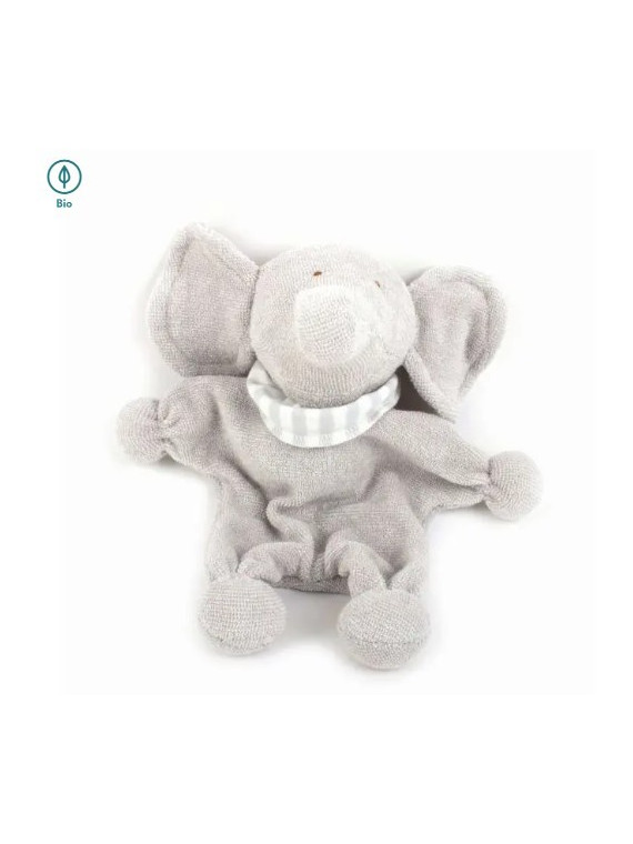 Doudou Elephant tout Doux en 100% Coton BIO - El Puente
