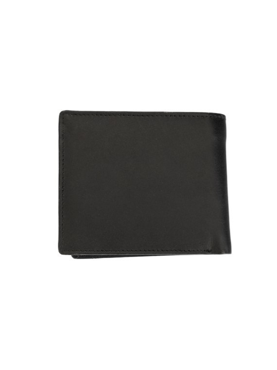 Portefeuille Noir en Cuir de Vachette, Commerce Equitable - El Puente