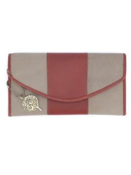 Portefeuille Marron/gris en Cuir de Buffle, Commerce Equitable - El Puente