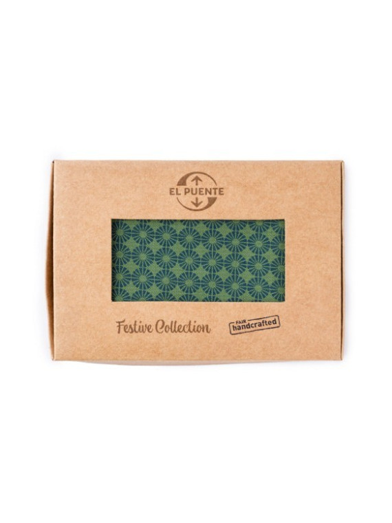 Mouchoir en Coton Vert Bleu, Commerce Equitable - El Puente
