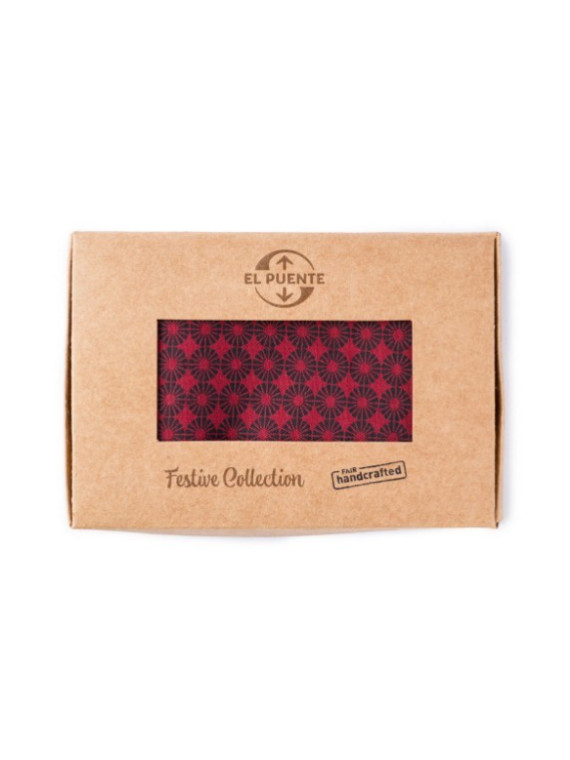 Mouchoir en Coton Rouge Bleu, Commerce Equitable - El Puente