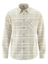 chemise à carreaux écrue pour homme