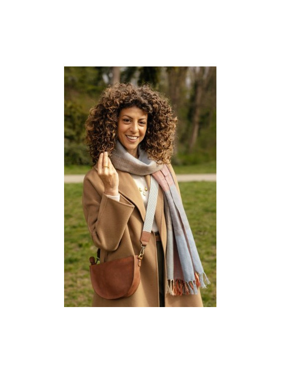 Echarpe Mixte à Carreaux en 100% laine- El Puente