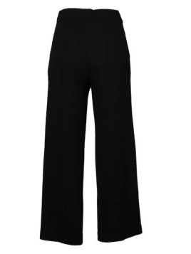 pantalon coupe droite tissu fluide noir