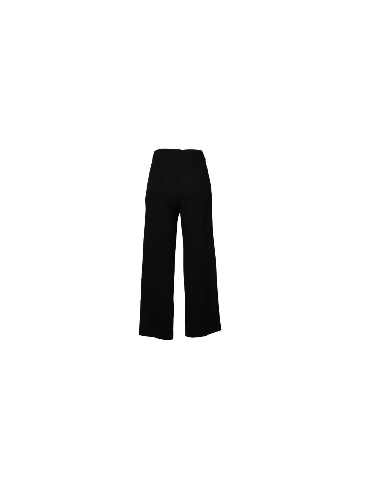 pantalon coupe droite tissu fluide noir