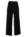 pantalon coupe droite tissu fluide noir