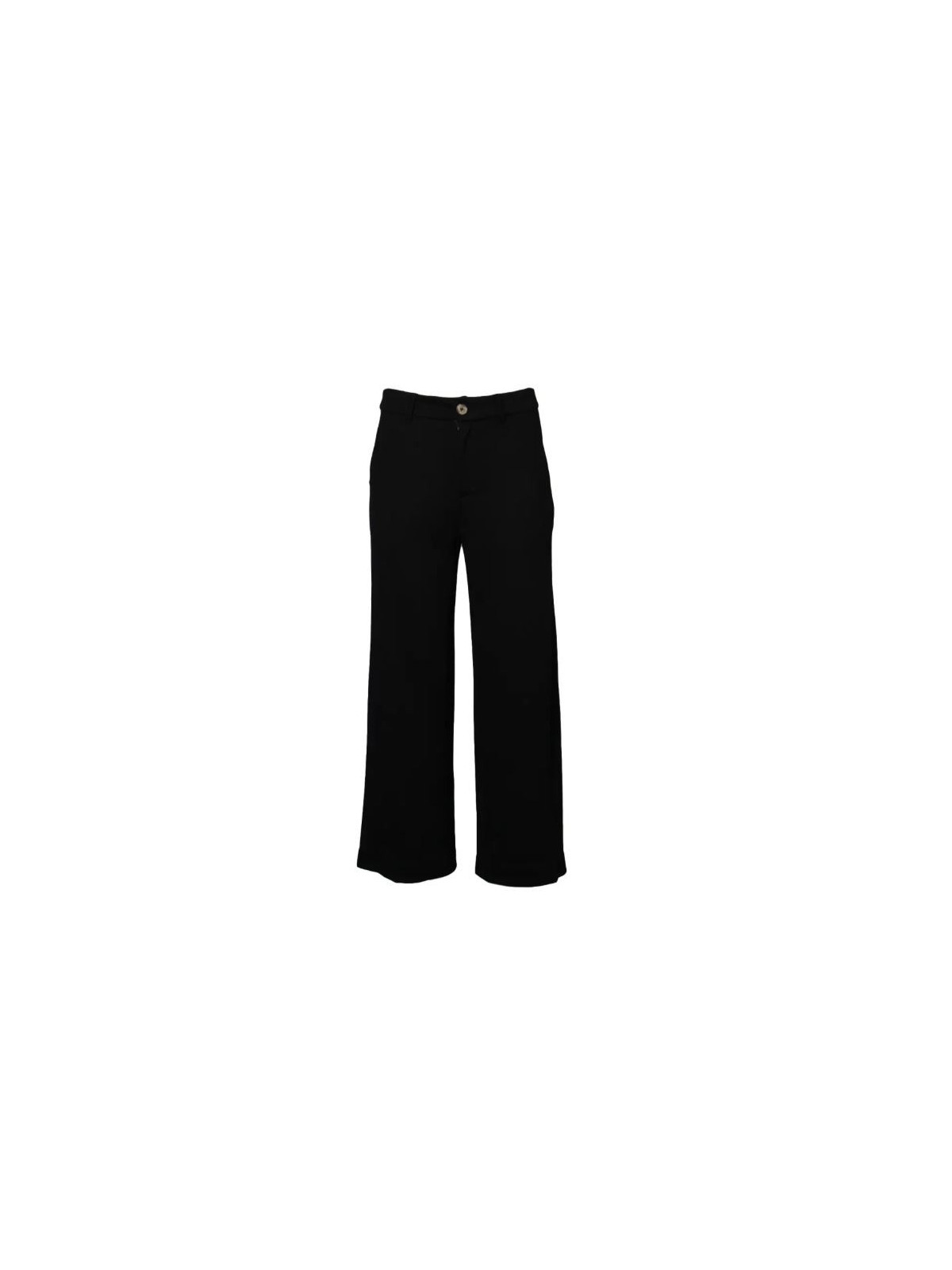 pantalon coupe droite tissu fluide noir