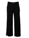 pantalon coupe droite tissu fluide noir