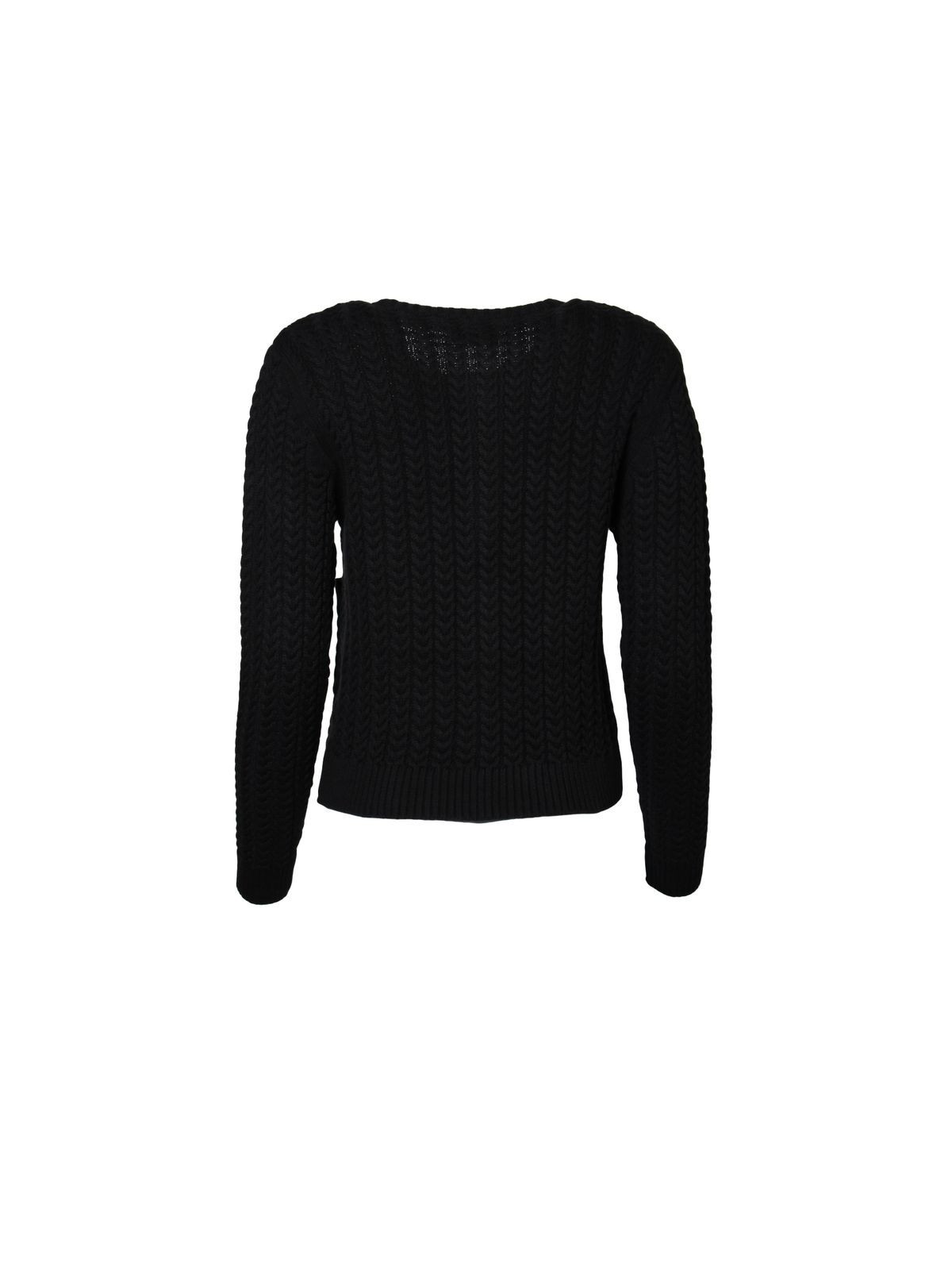 Gilet Torsadé Noir pour Femme en 100% Coton Bio - Circus