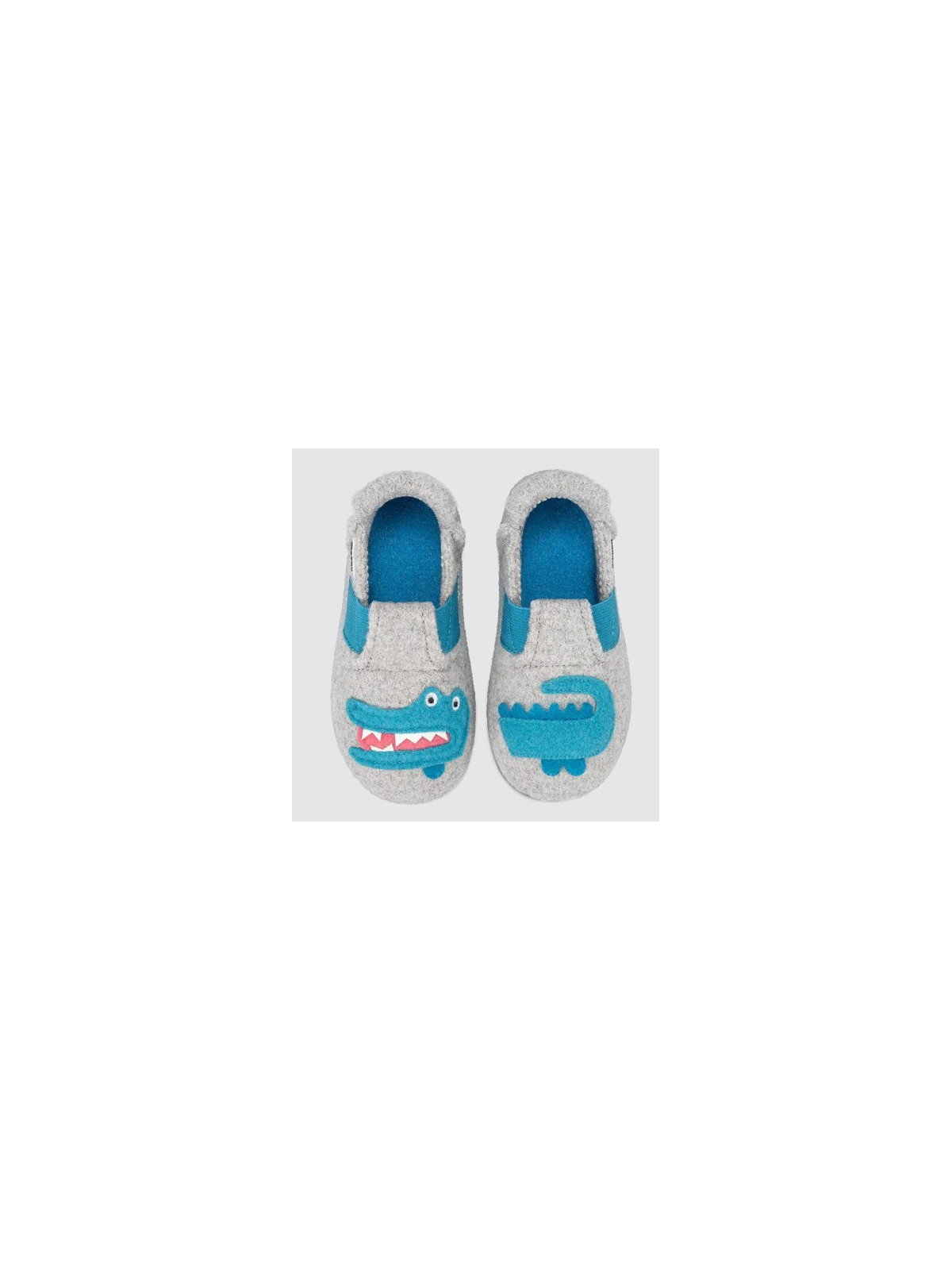 Chaussons pour Enfant en Laine Motif Crocodile - Nanga