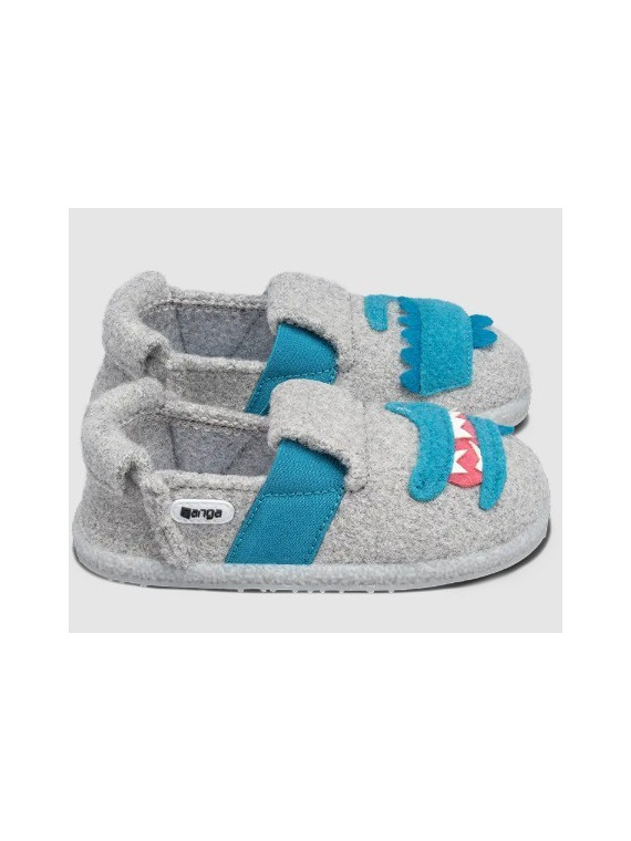 Chaussons pour Enfant en Laine Motif Crocodile - Nanga