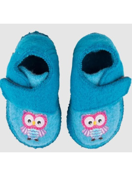 Chaussons Bébé en Pure Laine Motifs Chouette - Nanga