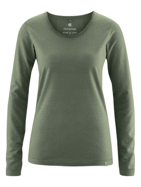Tee-Shirt Manches Longues pour Femme Chanvre et Coton Bio Hempage