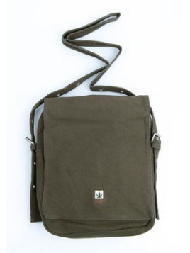 Sacoche chanvre et coton bio kaki