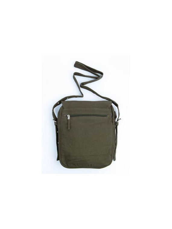 Sacoche chanvre et coton bio kaki