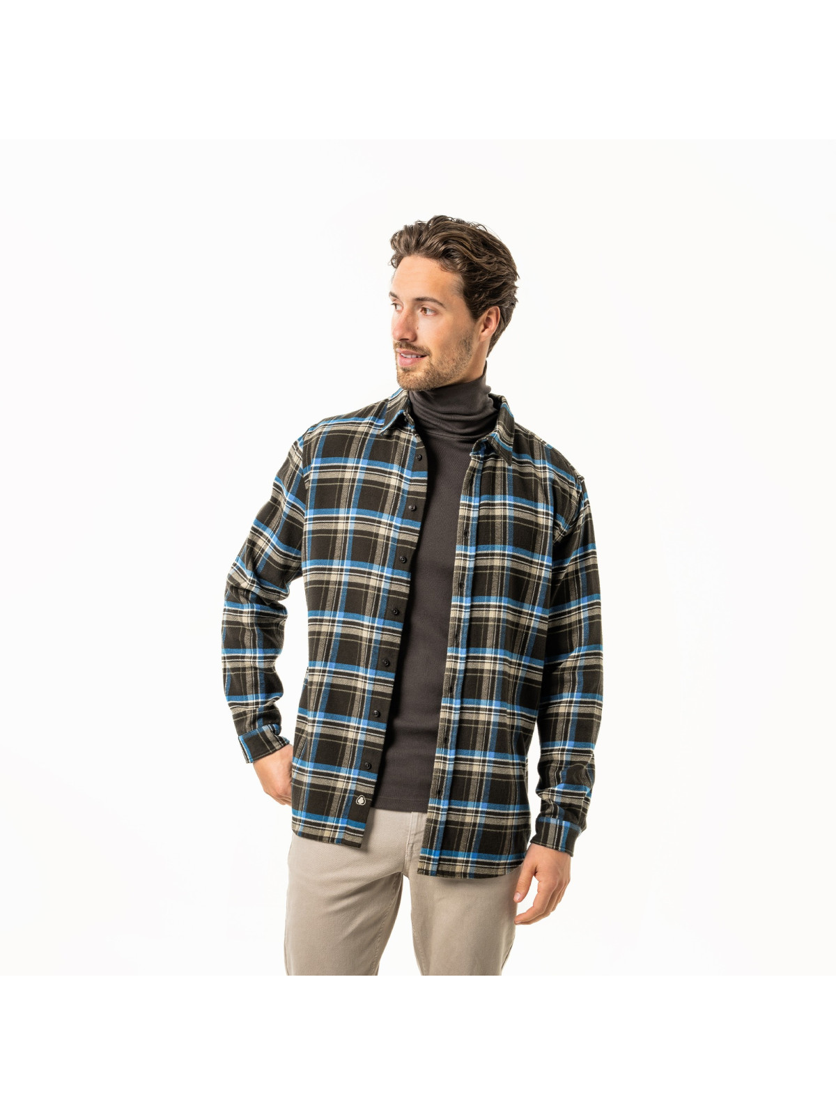 Chemise pour Homme en Flanelle 100% Coton Bio - Livingcrafts