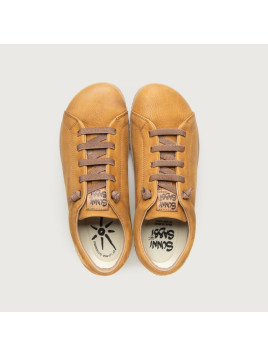 chaussures basses couleur ocre lacets élastiques