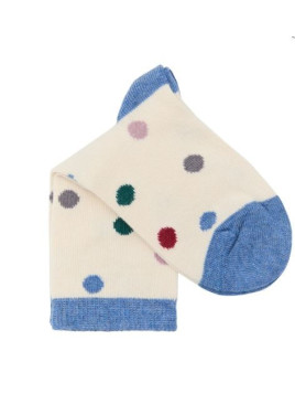 Chaussettes pour Enfants en Coton Bio Motifs Poix - Albéro Natur