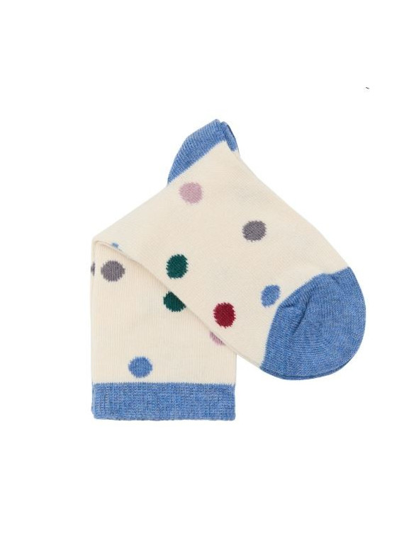 Chaussettes pour Enfants en Coton Bio Motifs Poix - Albéro Natur