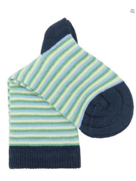 Chaussettes pour Enfants en Coton Bio Motifs Rayures - Albéro Natur