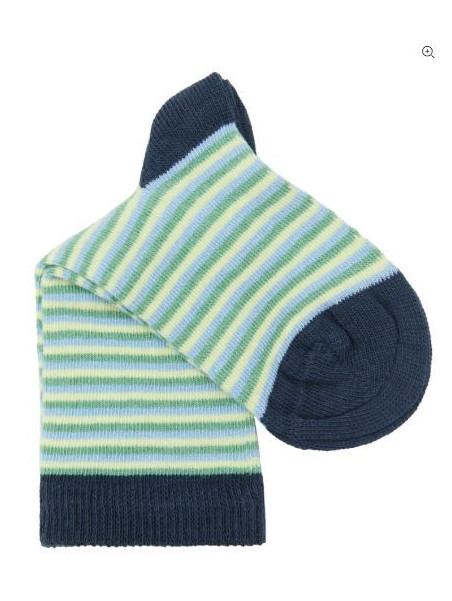 Chaussettes pour Enfants en Coton Bio Motifs Rayures - Albéro Natur