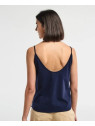 débardeur femme coupe ample bleu marine