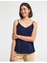 débardeur femme coupe ample bleu marine