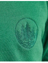 sweat homme vert billard broderie forêt