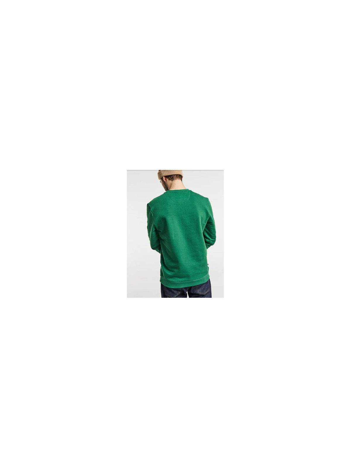 sweat homme vert billard broderie forêt