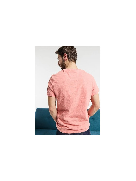 Tee-Shirt Manches Courtes pour Homme Orange Chiné - La Gentle Factory