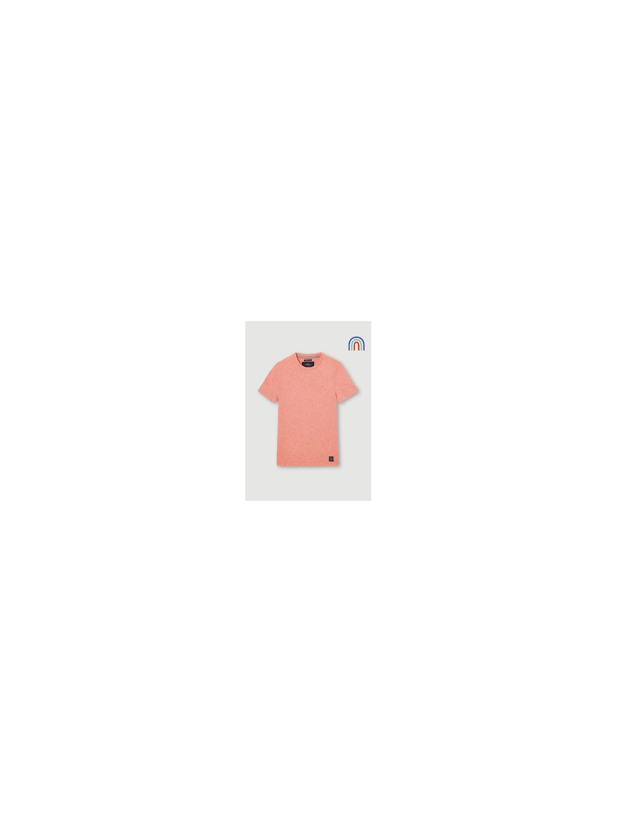 Tee-Shirt Manches Courtes pour Homme Orange Chiné - La Gentle Factory