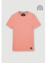 Tee-Shirt Manches Courtes pour Homme Orange Chiné - La Gentle Factory